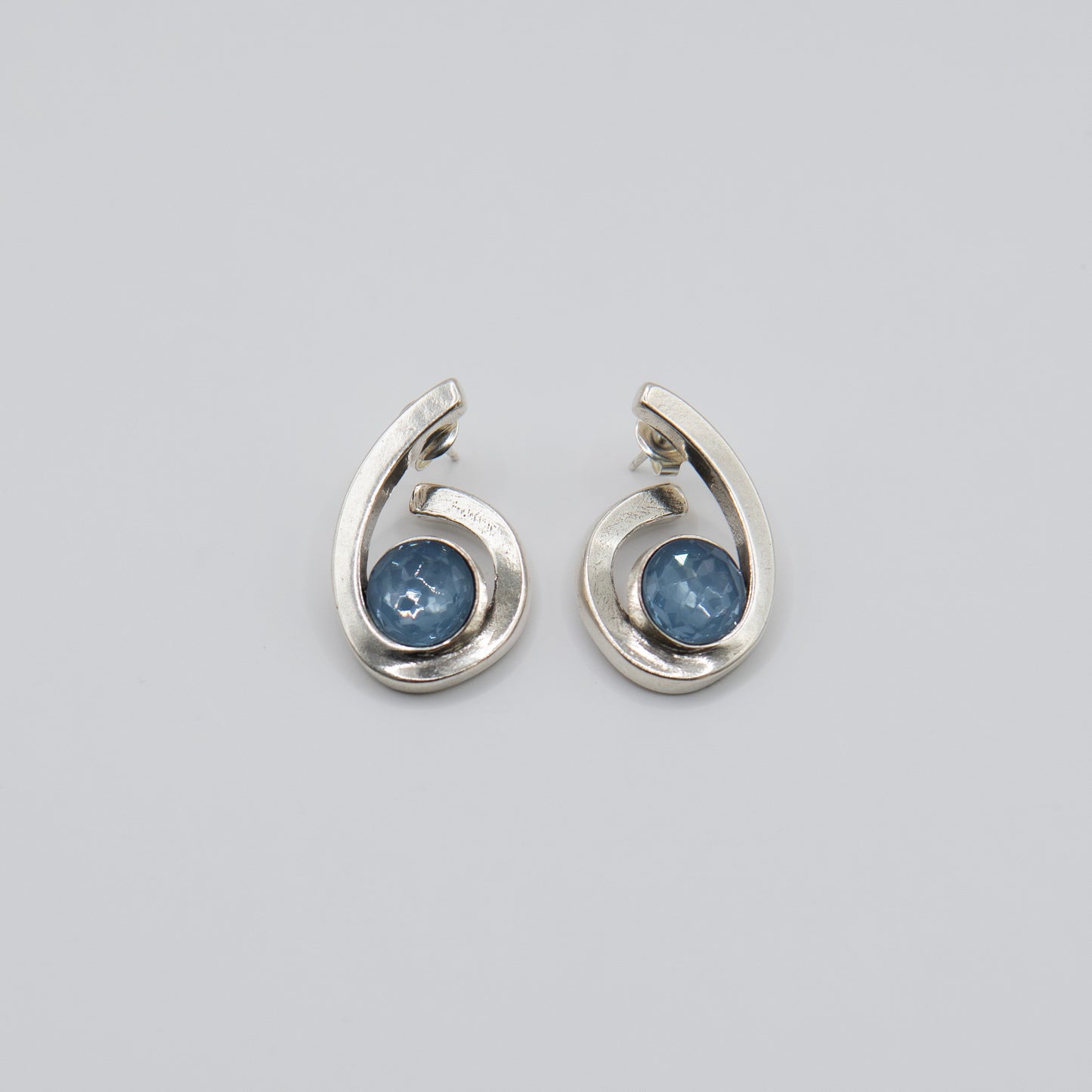 Aretes Llama Azul