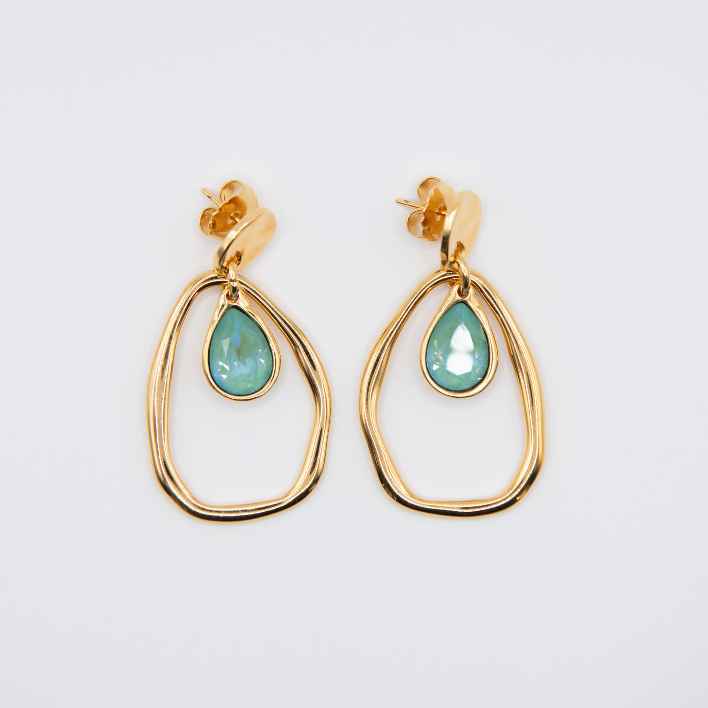 Aretes Violeta Turquesa