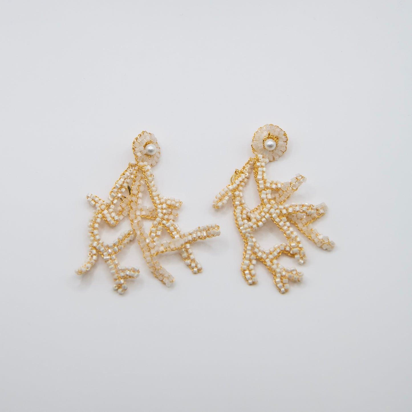 Aretes Riviera Blanco