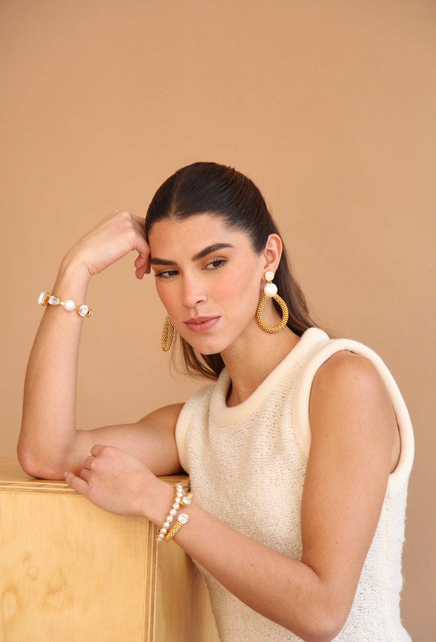 Aretes Gaia Perla