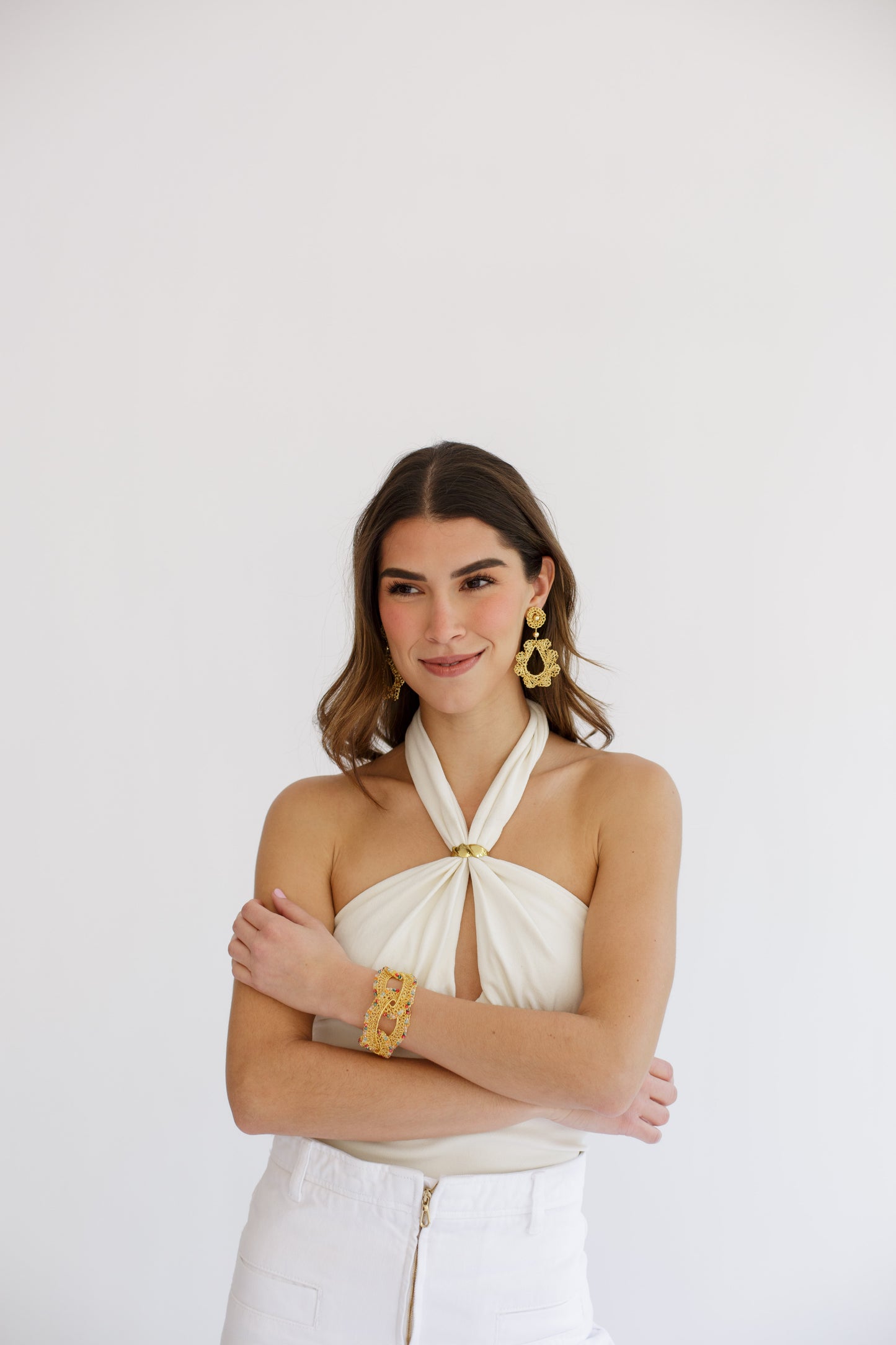 Aretes Audrey Dorado