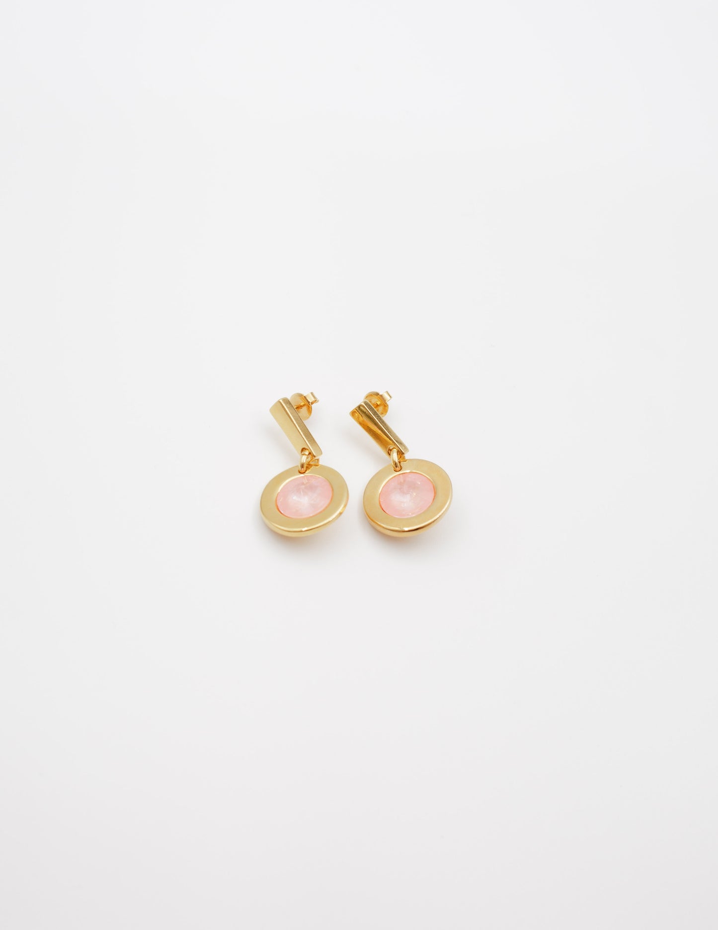 Aretes Crystal Salmón
