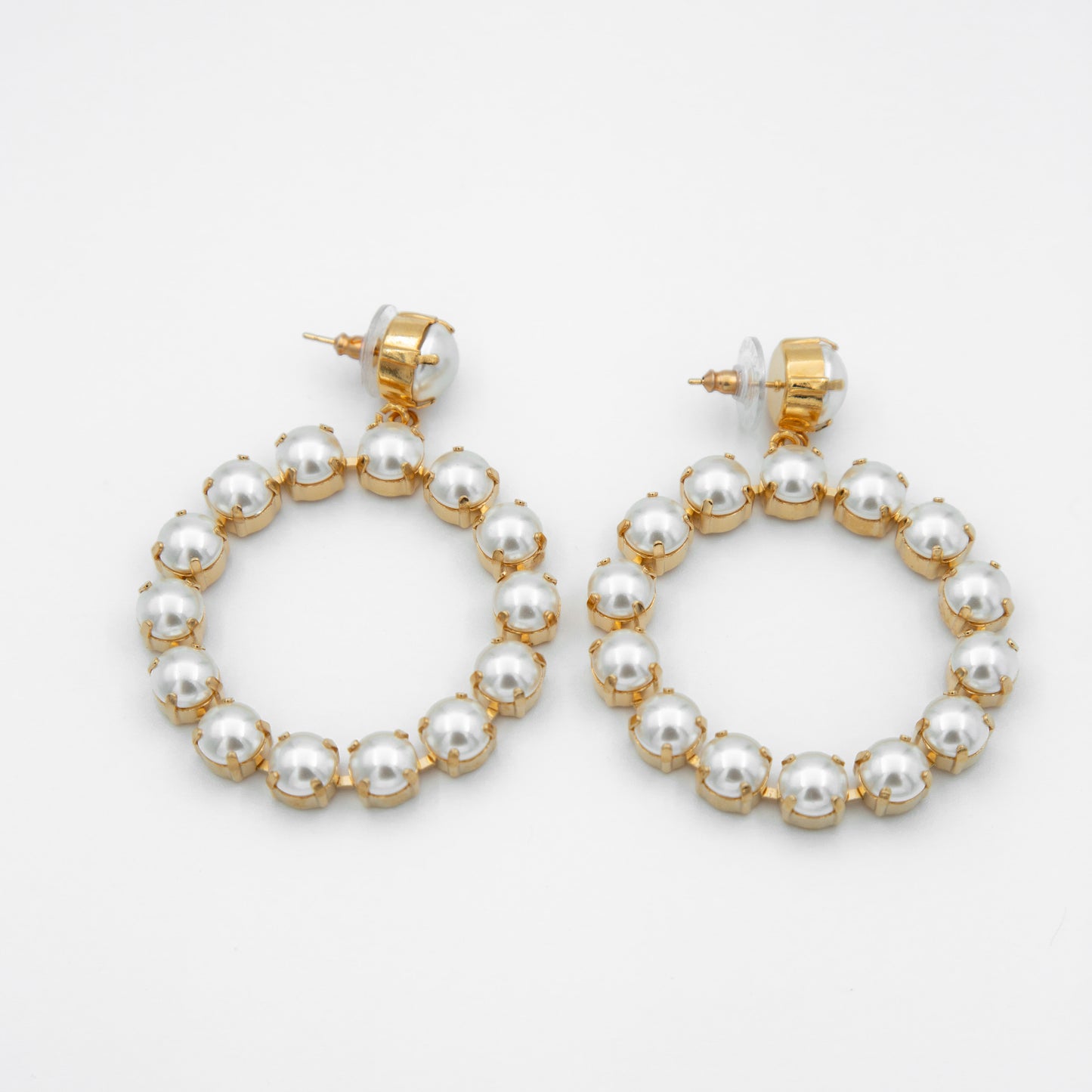 Aretes Audrey Perlas