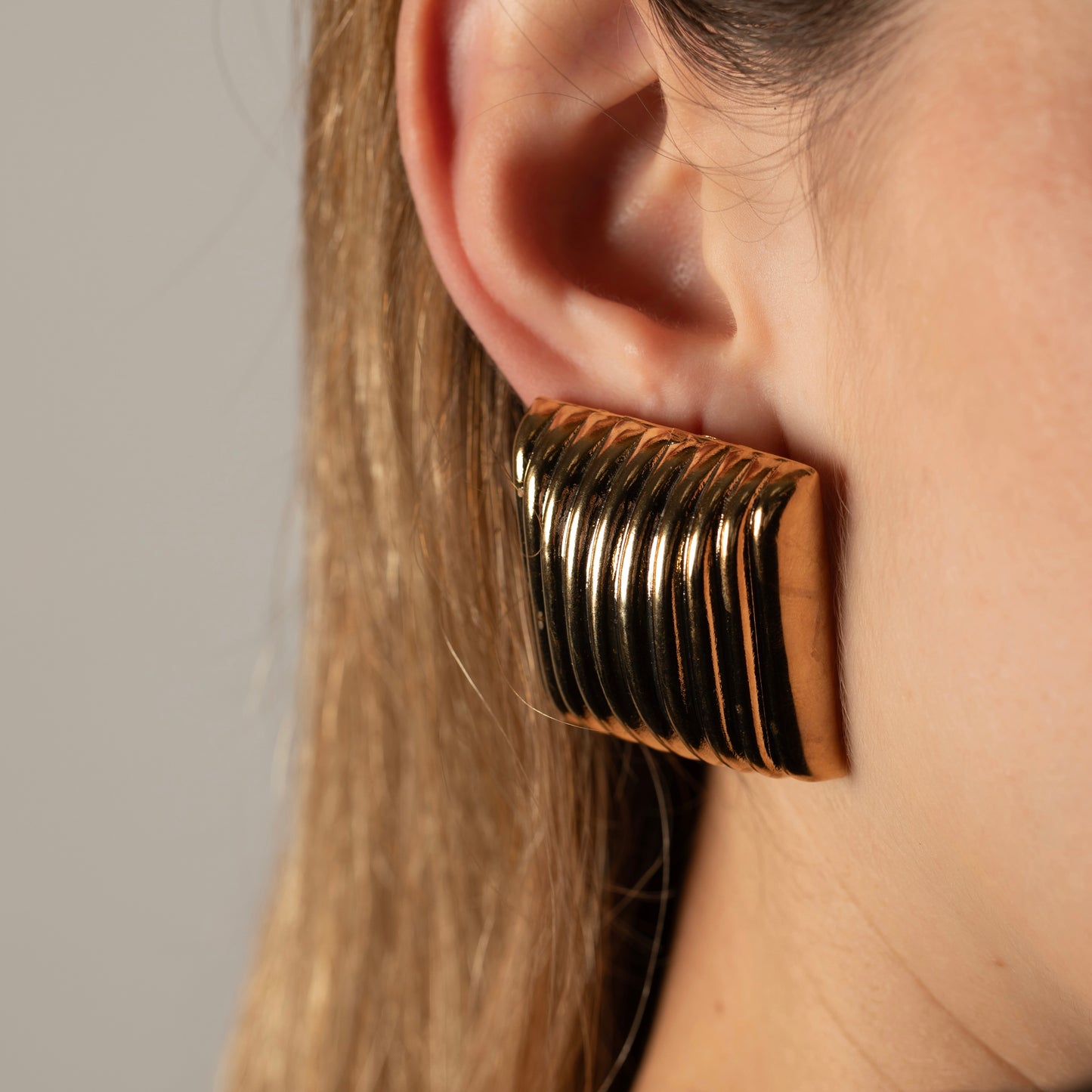 Aretes Square Gold