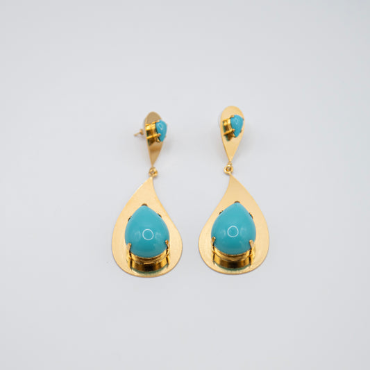 Aretes Luisa Turquesa