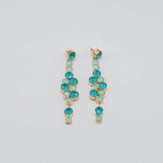 Aretes Glow Azul