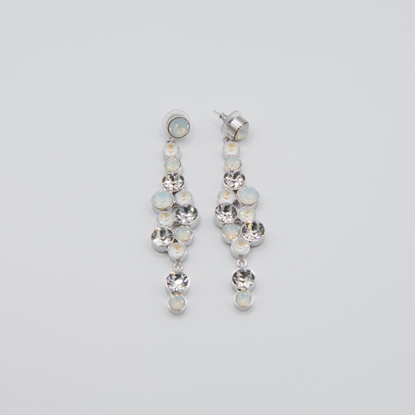 Aretes Glow Plateado