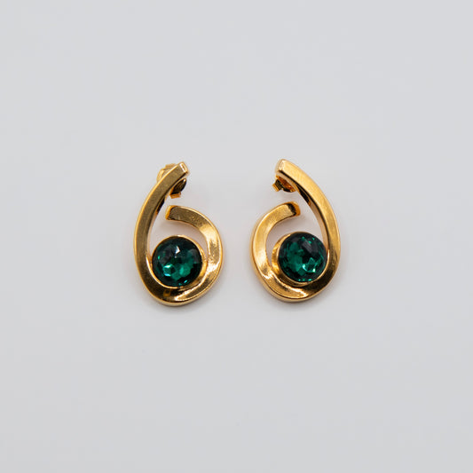 Aretes Llama Verde