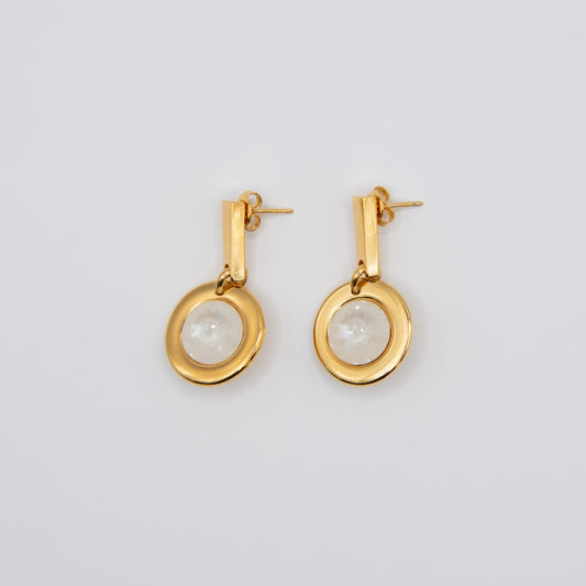 Aretes Crystal Blanco
