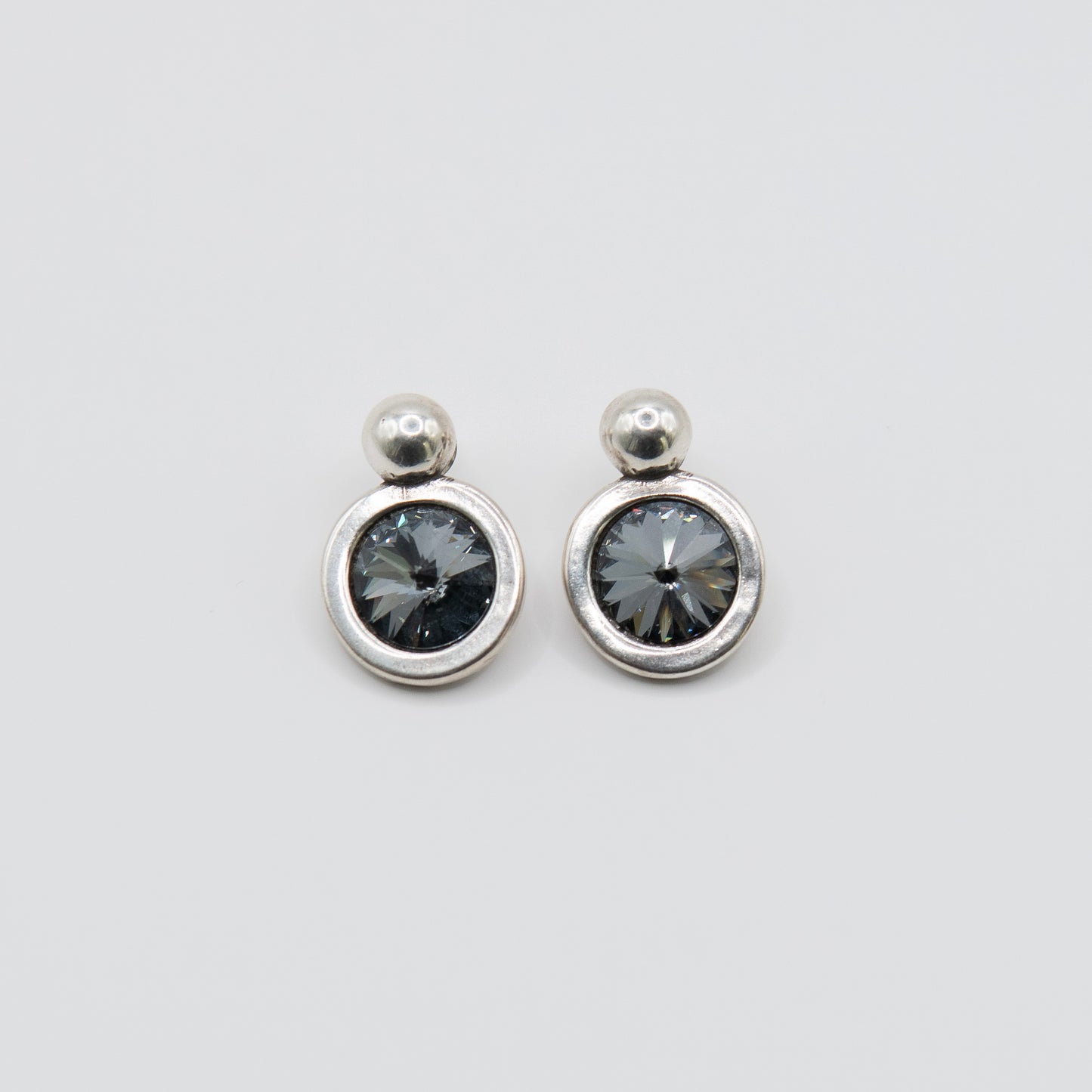 Aretes Blush Plateado Negro