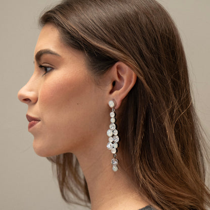 Aretes Glow Plateado