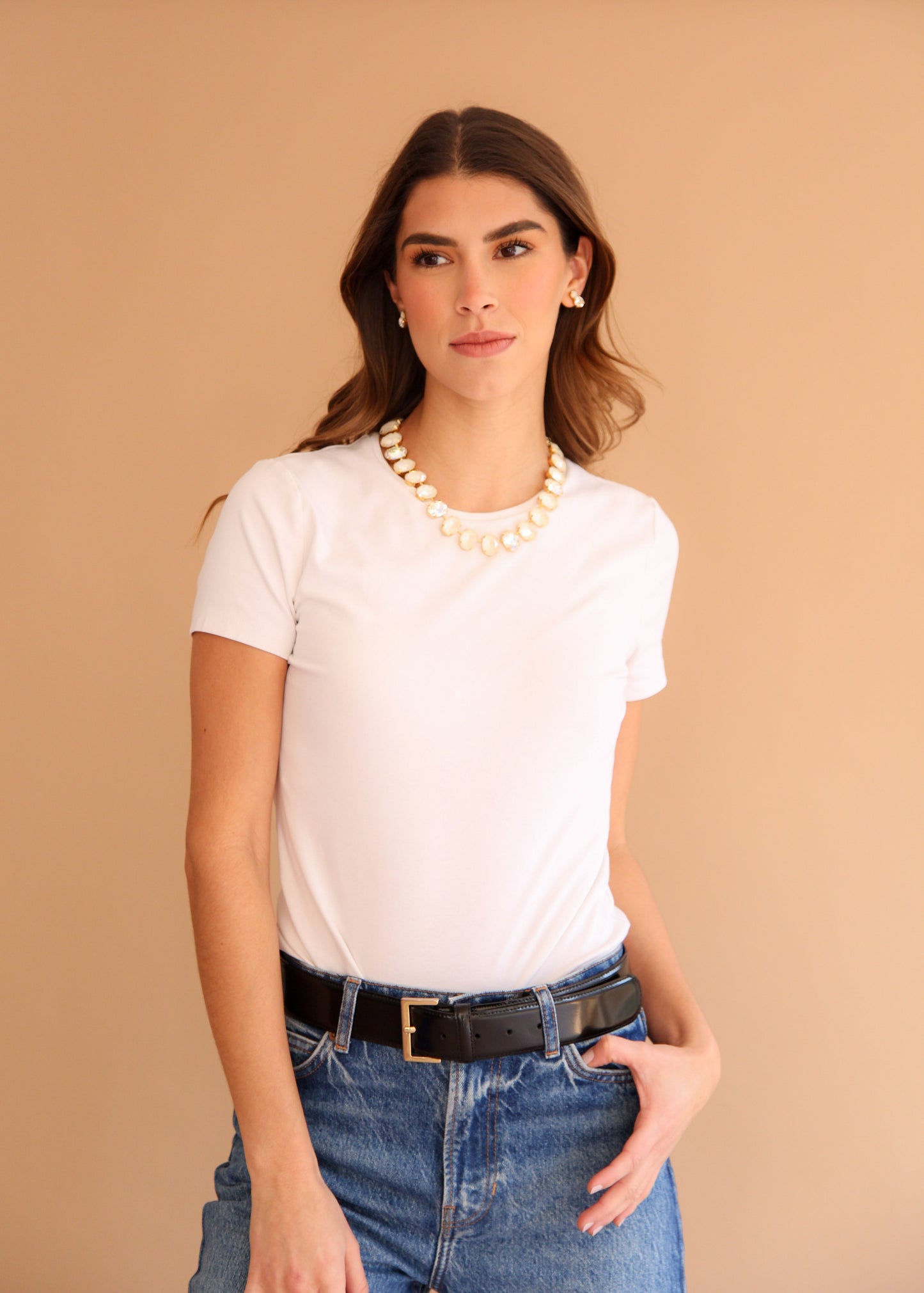 Collar Crystal Blanco