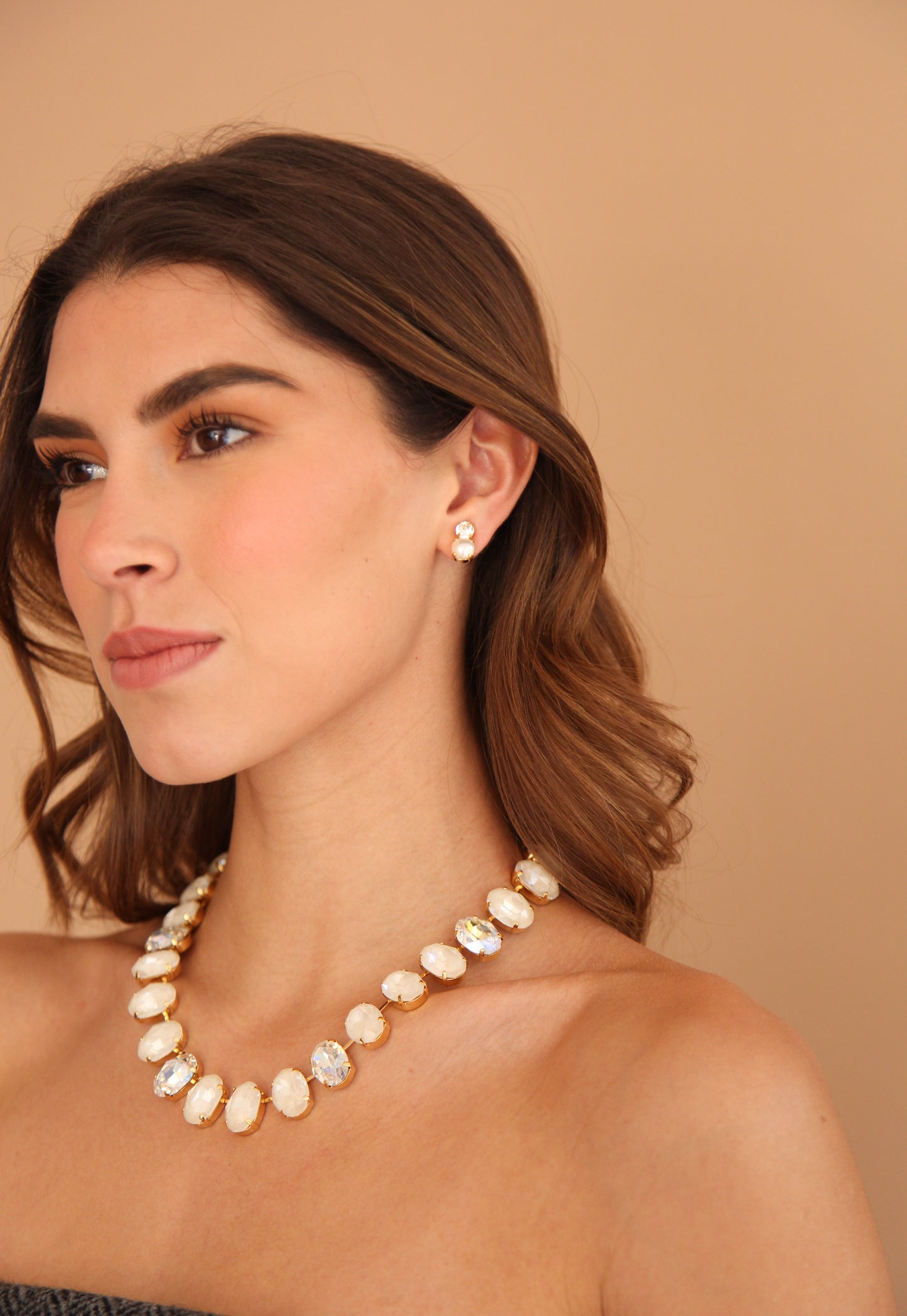 Collar Crystal Blanco