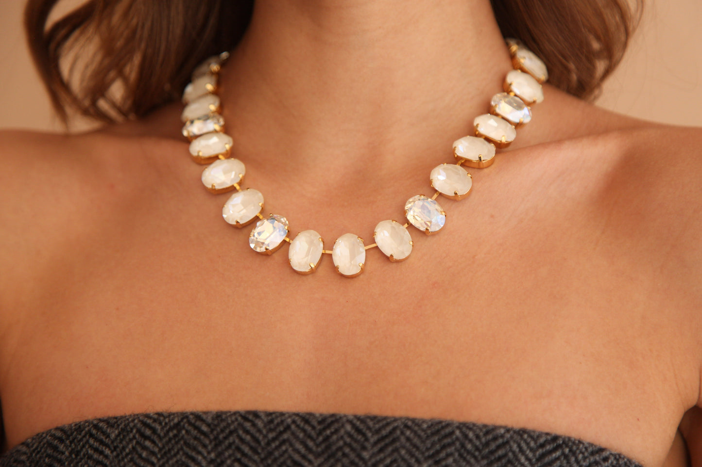 Collar Crystal Blanco