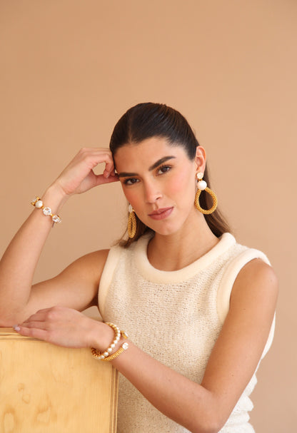 Aretes Gaia Perla