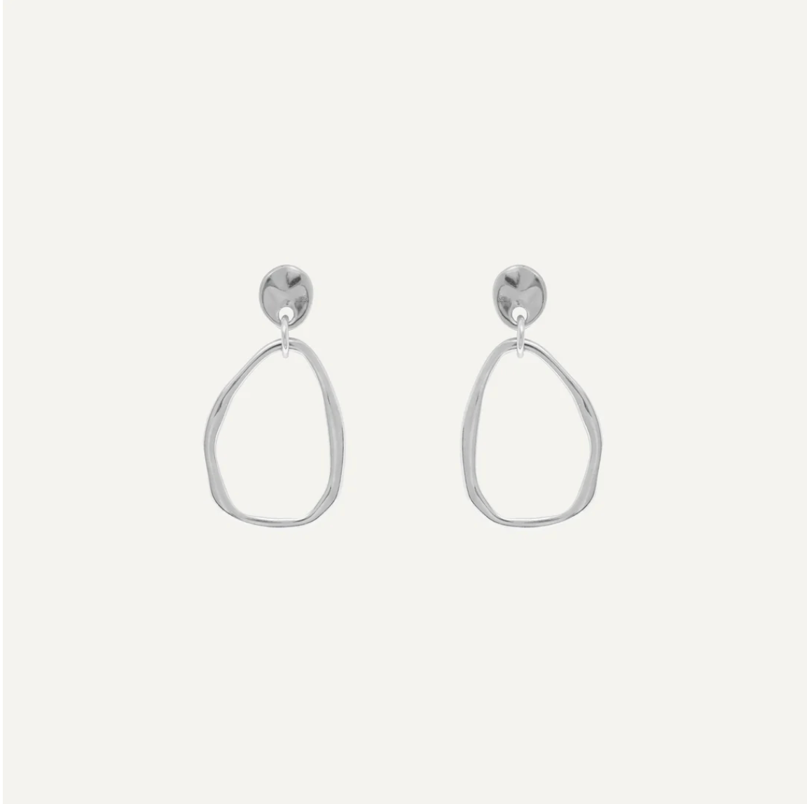 Aretes Clover Plateado