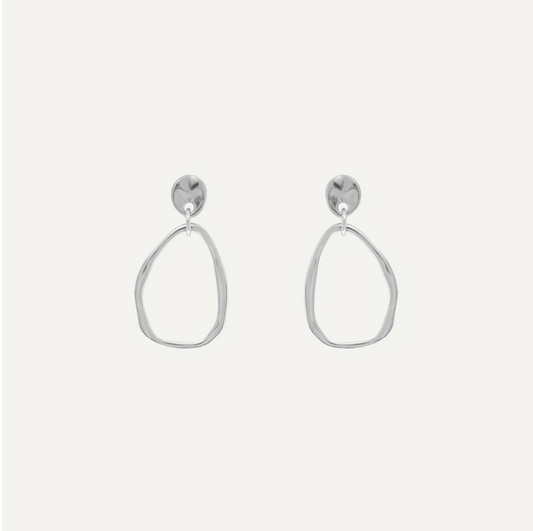 Aretes Clover Plateado