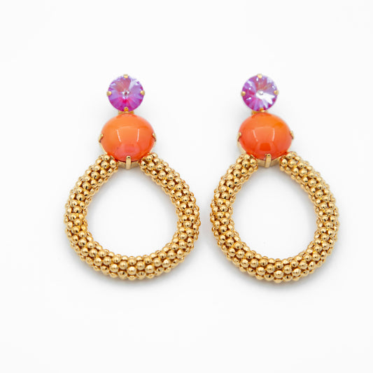 Aretes Gaia Rosa