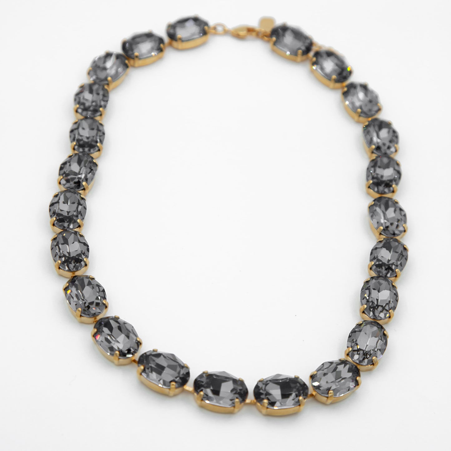 Collar Crystal Gris