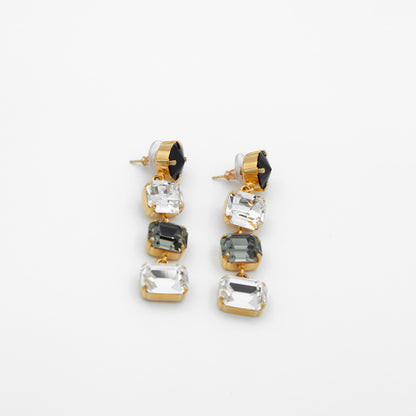 Aretes Crystal Black