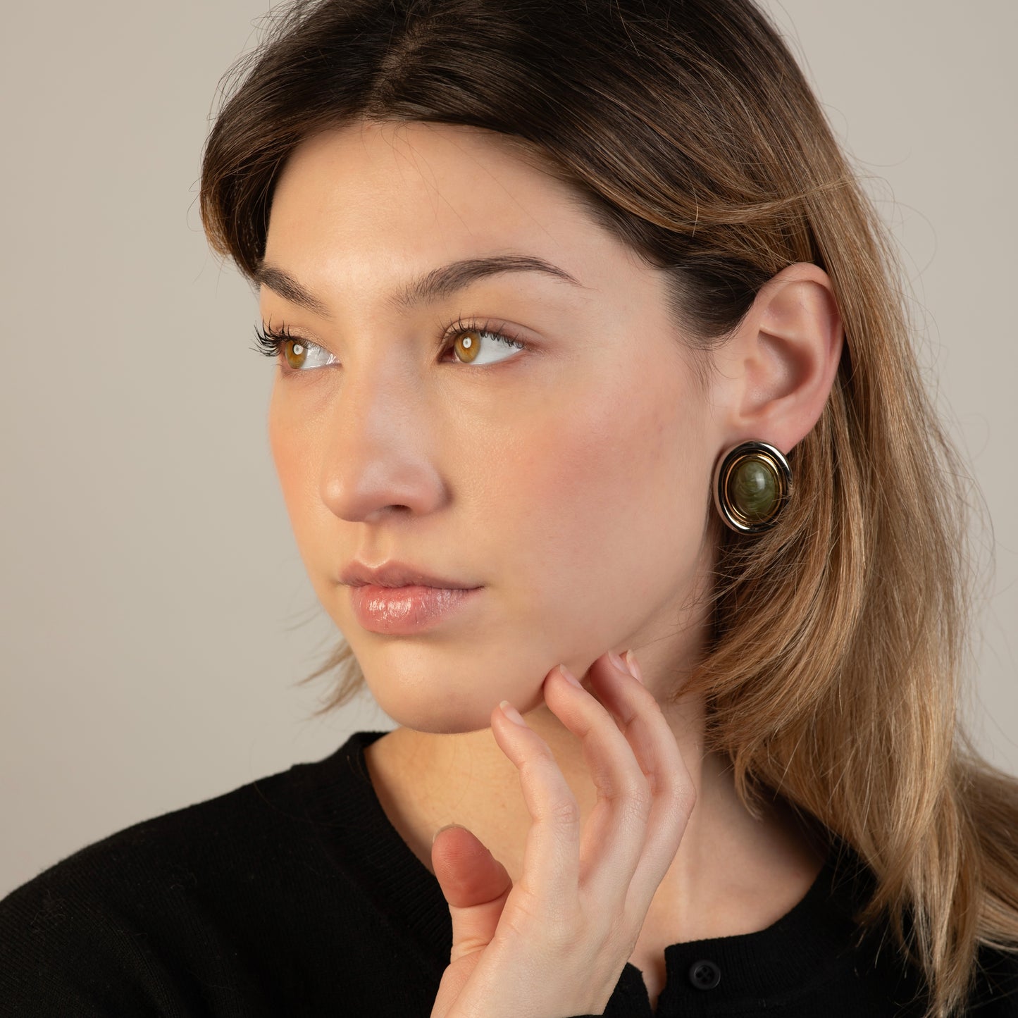 Aretes Yole Olivo
