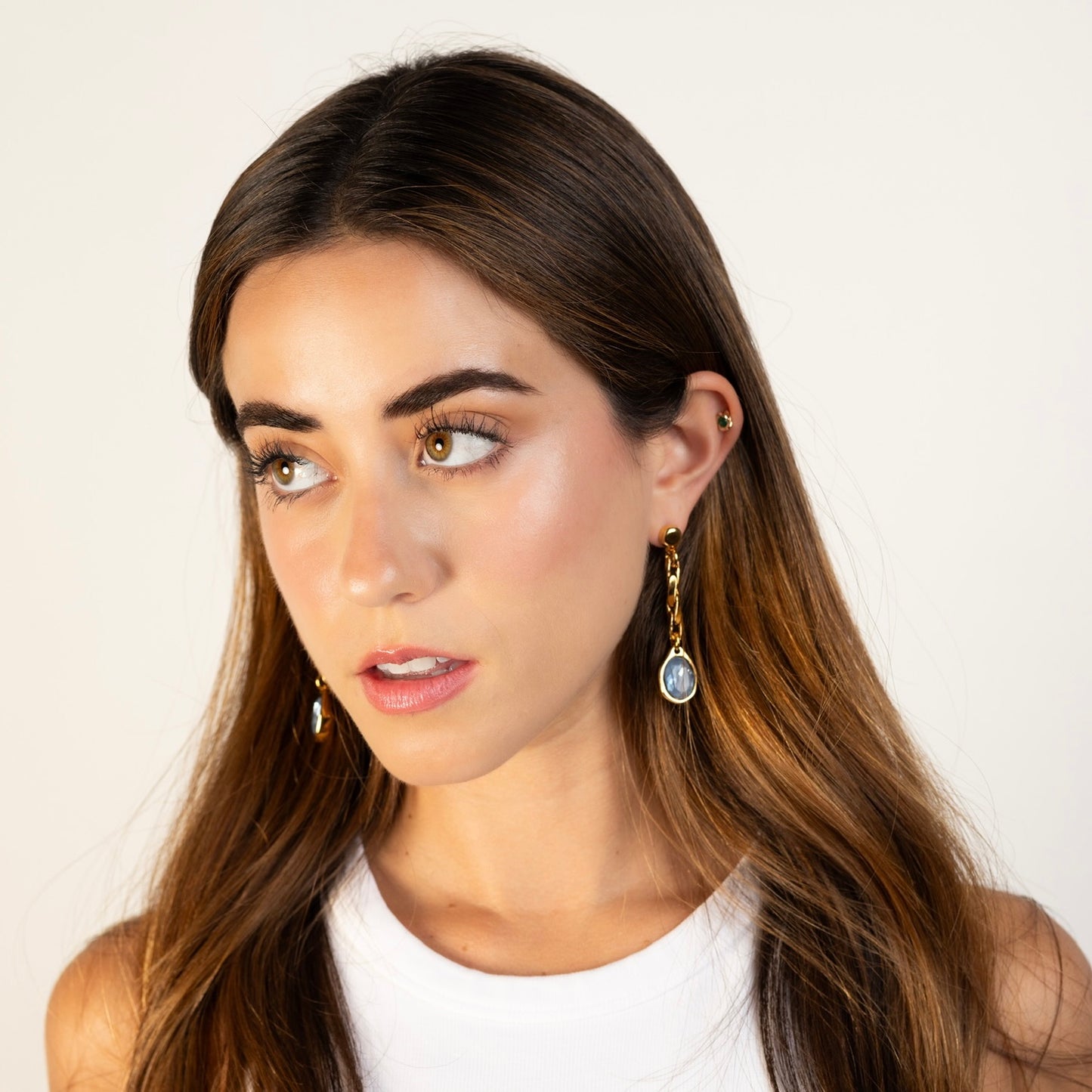 Aretes Agatha Azul