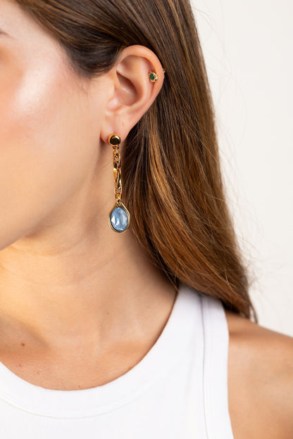 Aretes Agatha Azul