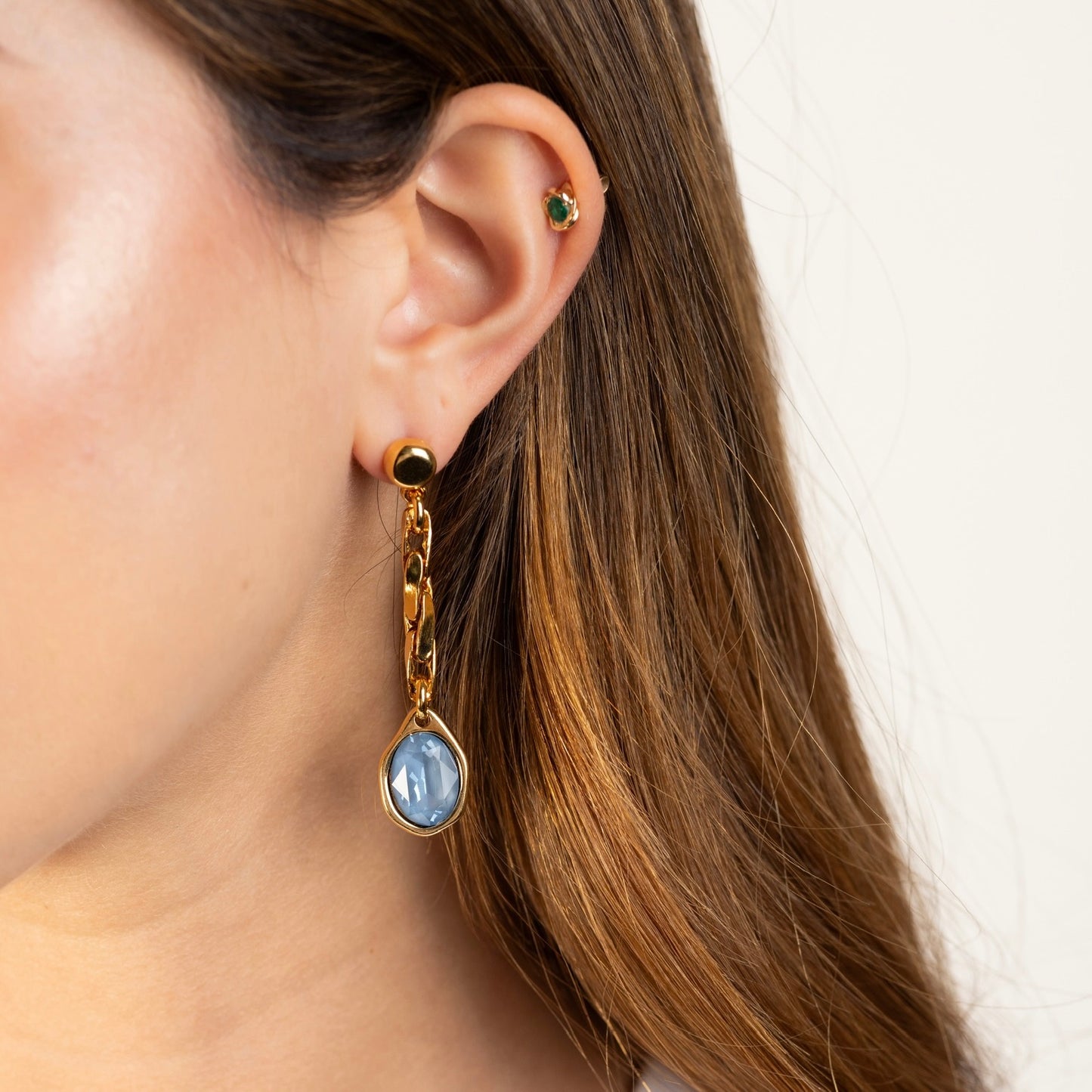 Aretes Agatha Azul