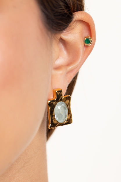 Aretes Silky Turquesa