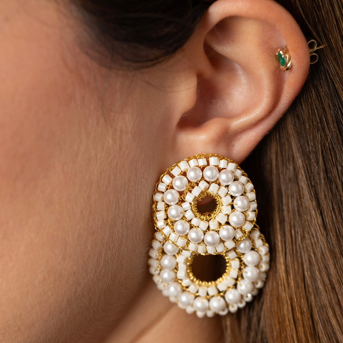 Aretes Perlas