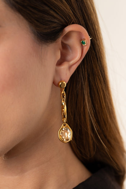 Aretes Agatha Dorados