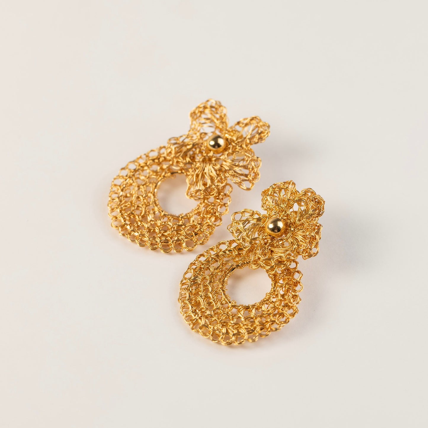 Aretes Gold Flower